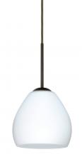 Besa Lighting 1BC-412207-LED-BR - Besa Bolla LED Pendant Opal Matte Bronze 1x9W LED