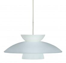 Besa Lighting 1JC-451325-SN - Besa Trilo 15 Pendant Satin Nickel Frost 1x75W Medium Base