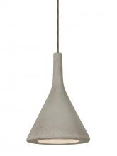 Besa Lighting 1JT-GALATN-LED-BR - Besa Gala Pendant, Tan, Bronze Finish, 1x9W LED