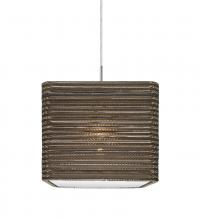 Besa Lighting 1JT-KIRK12-LED-SN - Besa, Kirk 12 Cord Pendant, Satin Nickel Finish, 1x9W LED