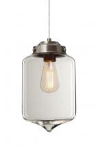 Besa Lighting 1JT-OLINCL-EDIL-SN - Besa Olin Pendant Satin Nickel Clear 1x4W LED Filament