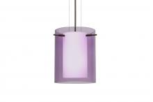 Besa Lighting 1KG-A00607-BR - Besa Pendant Pahu 8 Bronze Transparent Amethyst 1x100W Medium Base