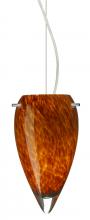 Besa Lighting 1KX-412518-LED-SN - Besa Juli LED Cable Pendant Amber Cloud Satin Nickel 1x9W LED