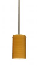 Besa Lighting 1TT-4404OK-LED-SN - Besa Stem Stilo 7 Pendant Satin Nickel Oak 1x9W LED