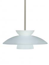 Besa Lighting 1TT-451325-LED-SN - Besa Trilo 15 Pendant Frost Satin Nickel 1x9W LED