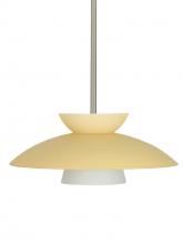 Besa Lighting 1TT-451397-SN - Besa Trilo 15 Stem Pendant Satin Nickel Champagne 1x75W Medium Base