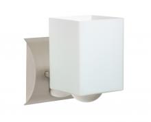 Besa Lighting 1WZ-449807-LED-SN - Besa Wall Rise Satin Nickel Opal Matte 1x9W LED