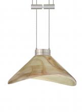 Besa Lighting 1XA-191383-SN - Besa Pendant Hoppi Satin Nickel Mocha 1x50W Halogen