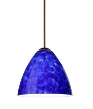 Besa Lighting 1XC-177986-BR - Besa Pendant Mia Bronze Blue Cloud 1x50W Halogen