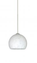 Besa Lighting 1XT-565819-LED-SN - Besa Pendant Palla 5 Satin Nickel Carrera 1x5W LED