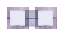 Besa Lighting 2WS-773591-LED-CR - Besa Wall Alex Chrome Opal/Amethyst 2x5W LED