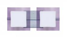 Besa Lighting 2WS-773591-LED-CR - Besa Wall Alex Chrome Opal/Amethyst 2x5W LED