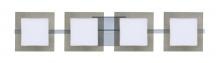 Besa Lighting 4WS-7735SM-LED-CR - Besa Wall Alex Chrome Opal/Smoke 4x5W LED