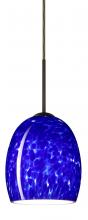 Besa Lighting J-169786-BR - Besa Lucia Pendant For Multiport Canopy Bronze Blue Cloud 1x75W Medium Base