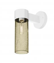 Besa Lighting JUNI10LT-WALL-WH - Besa, Juni 10 Outdoor Sconce, Latte Bubble, White Finish, 1x60W Medium Base