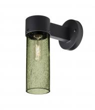 Besa Lighting JUNI10MS-WALL-BK - Besa, Juni 10 Outdoor Sconce, Moss Bubble, Black Finish, 1x60W Medium Base