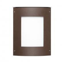 Besa Lighting MOTO13SQ-WA-BR - Besa Outdoor Moto 13 Square Bronze White Acrylic 2x60W E12