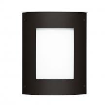 Besa Lighting MOTO8SQ-WA-BK - Besa Outdoor Moto 8 Square Black White Acrylic 1x60W E12