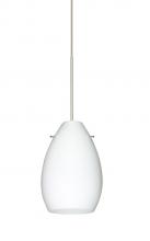 Besa Lighting RXP-171307-SN - Besa Pendant Pera 6 Satin Nickel Opal Matte 1x50W Halogen