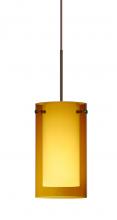 Besa Lighting RXP-G44007-BR - Besa Pendant Pahu 4 Bronze Transparent Armagnac/Opal 1x35W Halogen