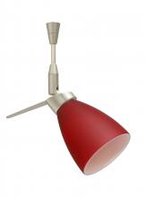 Besa Lighting SP-504431-SN - Besa Spotlight Andi Satin Nickel Red Matte 1x35W Halogen Mr11