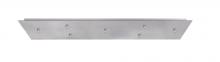 Besa Lighting T27V-LED-SN - Besa 7-Light Bar 12V LED Multiport Canopy, Satin Nickel