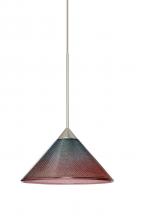 Besa Lighting X-117691-SN - Besa Pendant For Multiport Canopy Kona Satin Nickel Bi-Color 1x50W Halogen