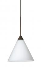 Besa Lighting X-512107-BR - Besa Pendant For Multiport Canopy Kani Bronze Opal Matte 1x50W Halogen