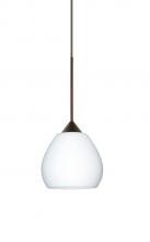 Besa Lighting X-560507-BR - Besa Pendant For Multiport Canopy Tay Tay Bronze Opal Matte 1x50W Halogen