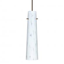 Besa Lighting X-567419-BR-277-DIM010 - Besa Camino Pendant for Multiport Canopy Bronze Carrera 1x50W Halogen, 277V, 0-10V Dimming