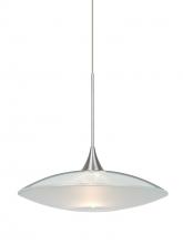 Besa Lighting X-6294CL-SN - Besa Pendant For Multiport Canopy Spazio Satin Nickel Clear/Frost 1x50W Halogen