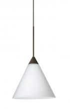 Besa Lighting X-512107-LED-BR - Besa Pendant For Multiport Canopy Kani Bronze Opal Matte 1x5W LED