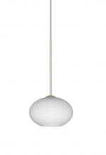 Besa Lighting 1XP-561207-SN - Besa Pendant Lasso Satin Nickel Opal Matte 1x50W Halogen