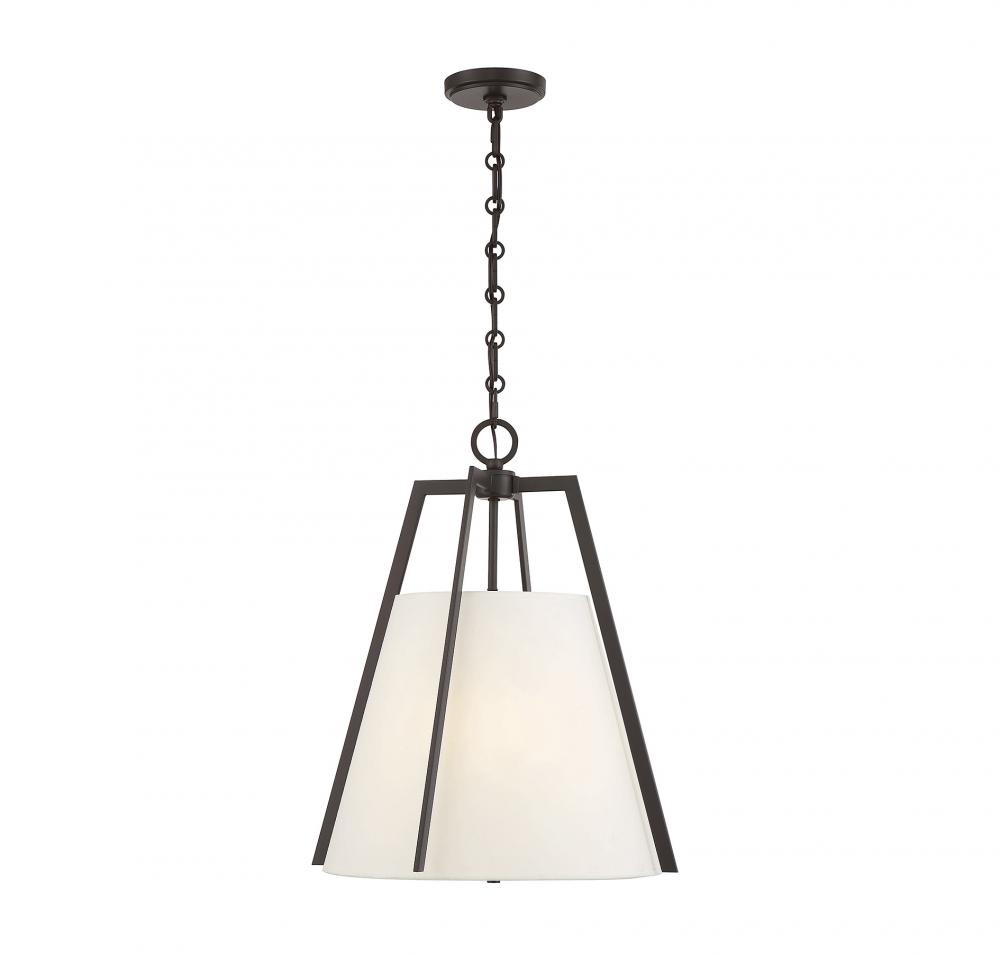 Mansfield 3 LT Pendant in English Bronze