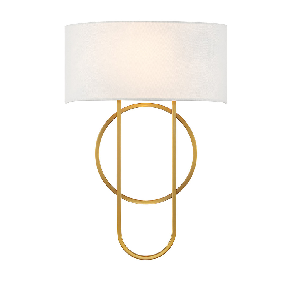 Tempe 2-Light Wall Sconce in Warm Brass