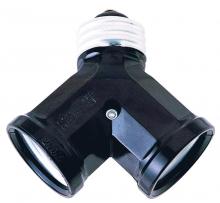 American De Rosa Lamparts D130 - SCREW IN TWIN ADAPTER SKT-BLK