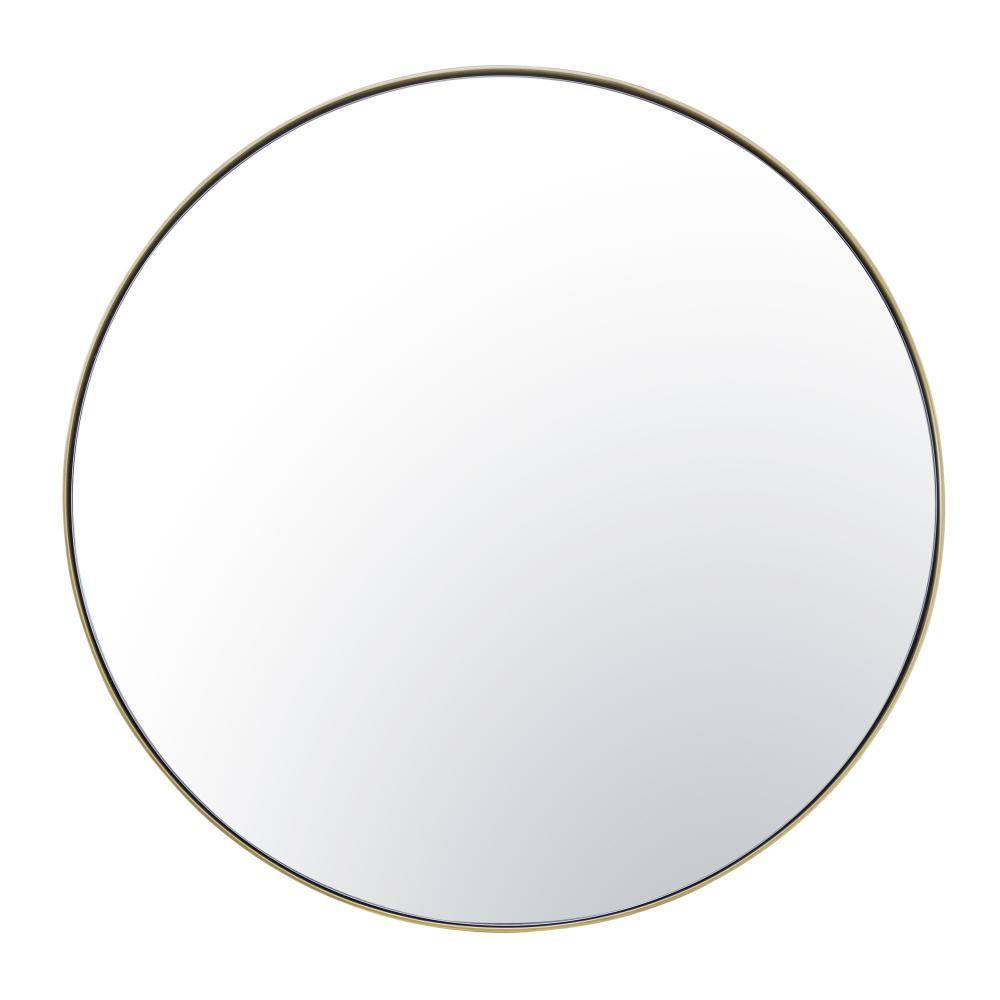 Tablet 30-in Round Wall Mirror - Gold