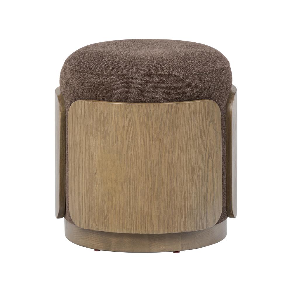 Hutton Ottoman - Harvest Oak/Chocolate