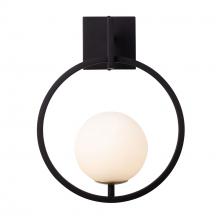 Varaluz 388W01SMBFG - Stopwatch 1-Lt Small Sconce - Matte Black/French Gold