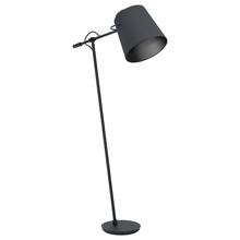 Eglo 39867A - Granadillos - Floor Lamp Black Finish Black Fabric Shade 1-40W