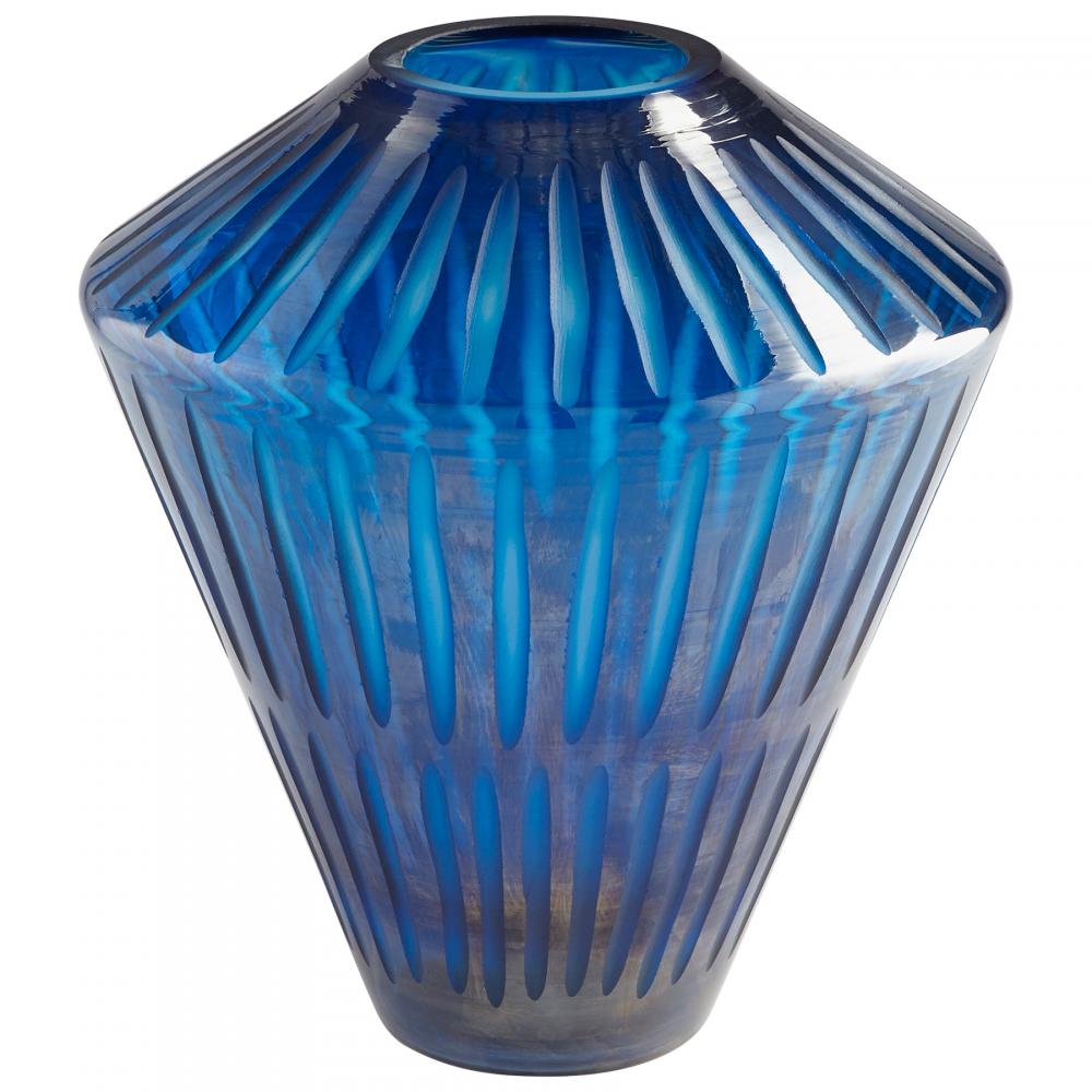 Toreen Vase|Blue - Squat