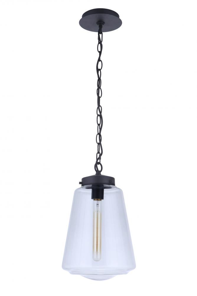 Laclede 1 Light Large Outdoor Pendant in Midnight