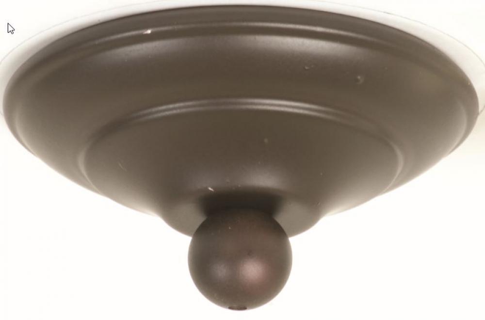 LKE 1 Hole Cap, Nut & Finial in Oiled Bronze