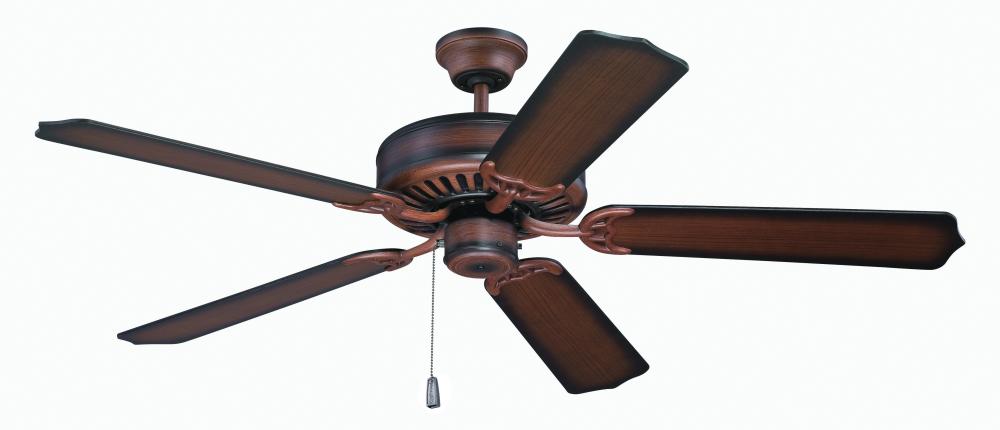 Pro Builder 52" Ceiling Fan Kit with Blades Included in Biscay Walnut