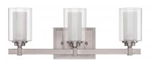 Craftmade 16720BNK3 - Celeste 3 Light Vanity in Brushed Polished Nickel