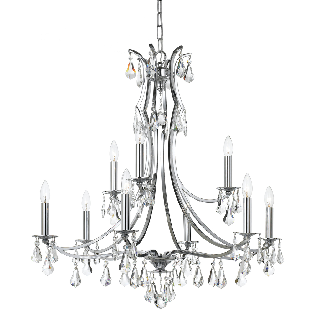 Cedar 9 Light Polished Chrome Chandelier