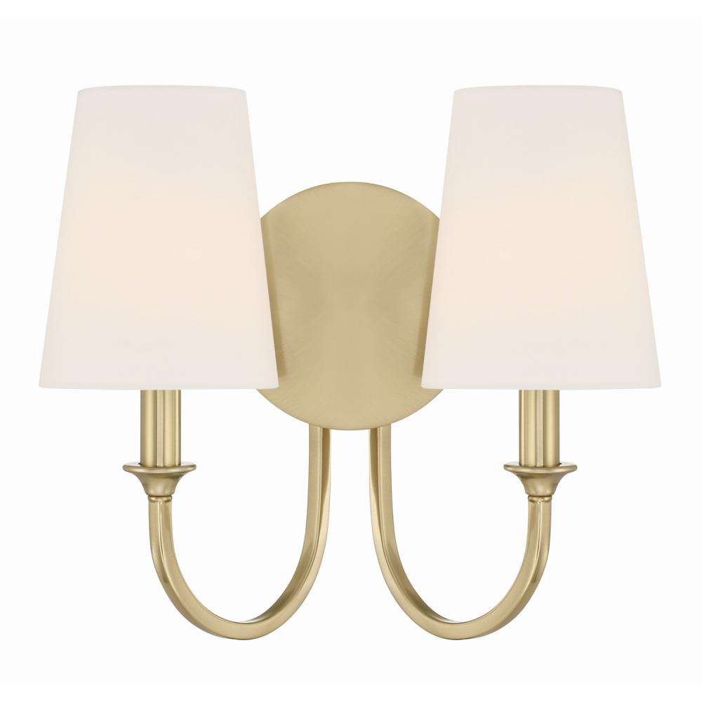 Payton 2 Light Vibrant Gold Sconce