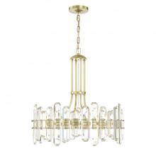 Crystorama BOL-8888-AG - Bolton 8 Light Aged Brass Chandelier