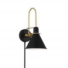 Crystorama MED-B5501-MK - Medford 1 Light Matte Black Sconce