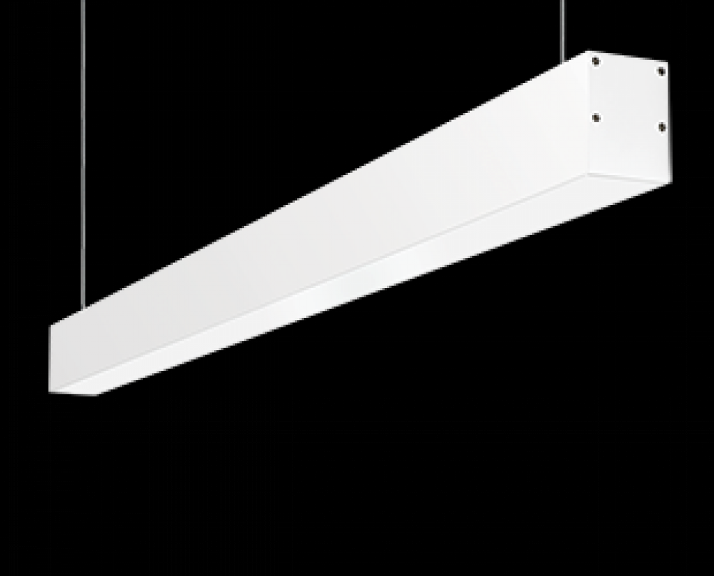 Architectural, 2744 Lumens, BOA, 4 ft, 40W, pendant mount, 3500K, 0-10V dimming, battery b/u, whit